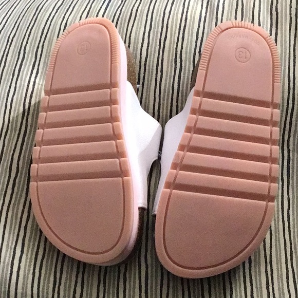 Girls' Claire Slip-On Footbed Sandals - Cat & Jack White 1 - Picture 5 of 7